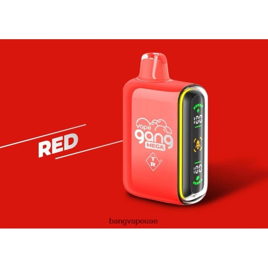 Vape Gang MEGA 20.000 نفخة من السجائر الإلكترونية (علبة بها 5 عبوات) أحمر - Best Bang Vape Flavor RLB6JT57