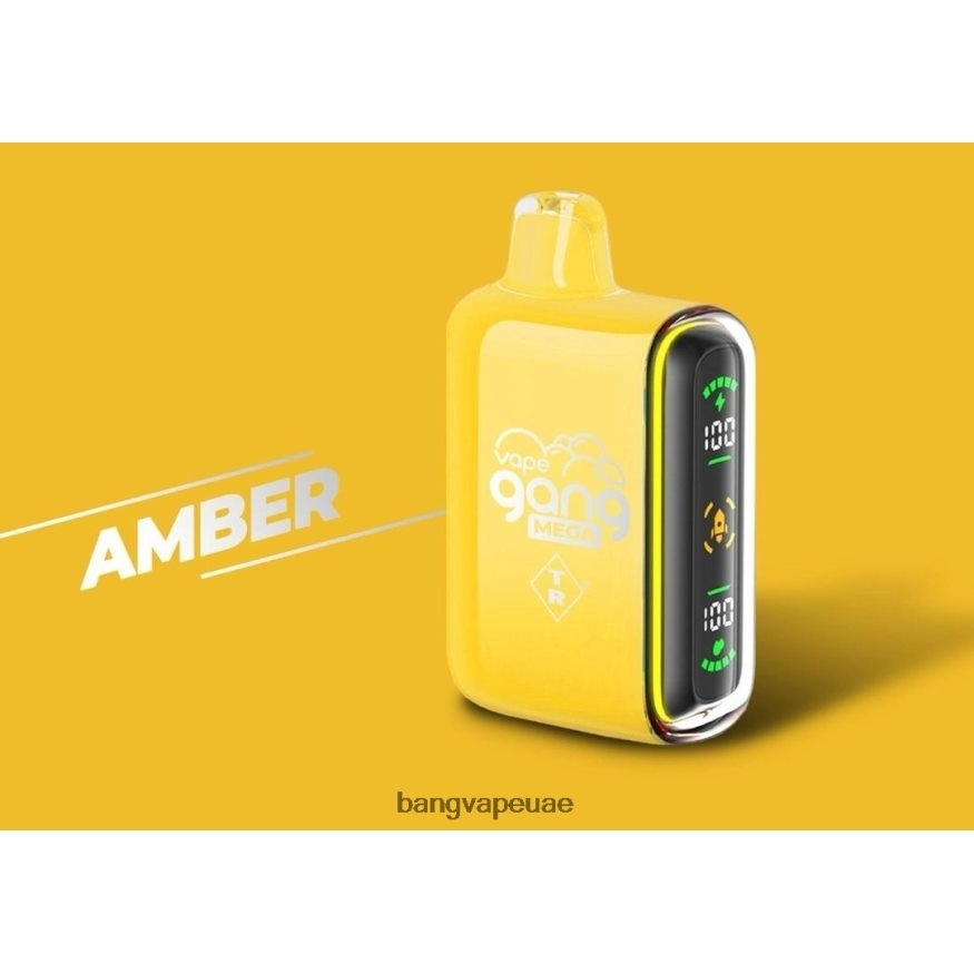 Vape Gang MEGA 20.000 نفخة من السجائر الإلكترونية (علبة بها 5 عبوات) العنبر - Vape Gang Shop RLB6JT50